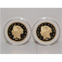 24K Gold 1877 Fifty Dollar Coin Copy