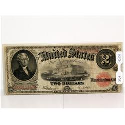 1917 Large $1 US Jefferson Silver Note Good