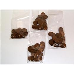 4 Bags 50ea Wheat Pennies (Times the money)