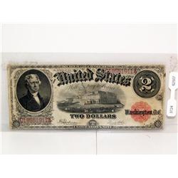 1917 Large $1 US Jefferson Silver Note Good