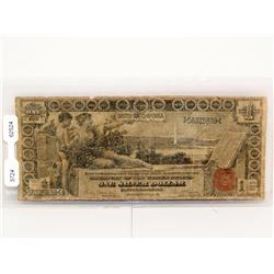 Rare 1896 $1 Silver Certificate Act Of 1886