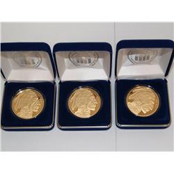 24K Gold 2009 Buffalo Nickel Copy