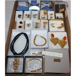 Box Lot of Vintage Avon Jewelry