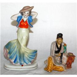 2 Vintage Figurines 1 is Made in Occupied Japan