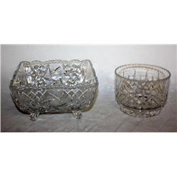 Lot of 2 Fine Crystal Bowls