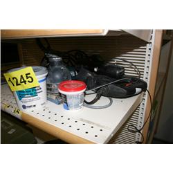 lot of power tools & puddy