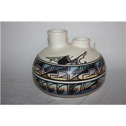 Navajo Wedding Vase Signed