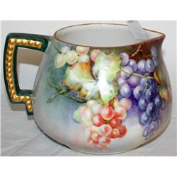 Limoge France Pitcher with Grapes