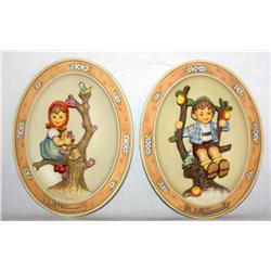 Lot of 2 Collectible Hummel Plates
