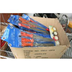 BOX LOT OF 3PS  FILE STETS FOR WOOD