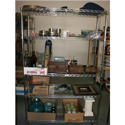 RACK LOT OF MISC. HOME APLLAINCES