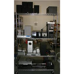 TACK LOT OF MISC RECIEVERS & SPEAKERS