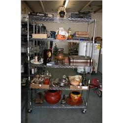 RACK LOT OF MISC HOME DECORATIVES