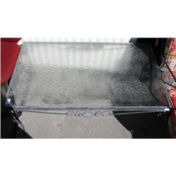 PATIO TABLE WITH GLASS TOP