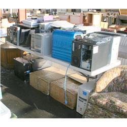 table lot of misc. computers