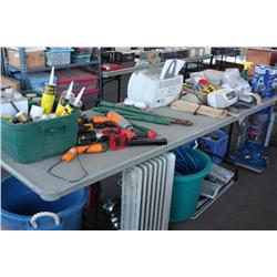 Table lot of miscellaneous items