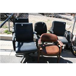 LOT OF 5 CHAIRS