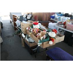 TABLE LOT OF MISC ITEMS