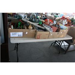 TABLE LOT OF MISC ITEMS