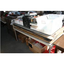 TABLE LOT OF MISC ITEMS