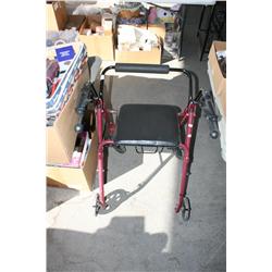 PURPLE WALKER WITH SEAT