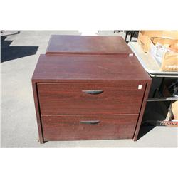 TWO WOODEN 2 DARWERS