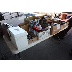 Table lot of miscellaneous tools