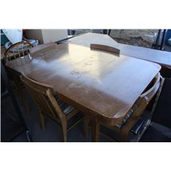 Wooden table w/ 4 chairs