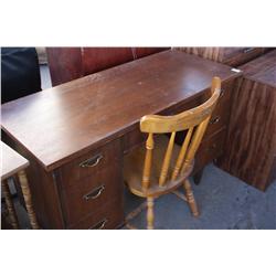 Small work table w/drawers & chair