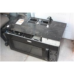 Whirlpool Black over range microwave