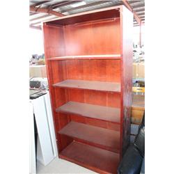 Brown Cherry wood bookcase