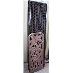 Decorative wooden privacy slats