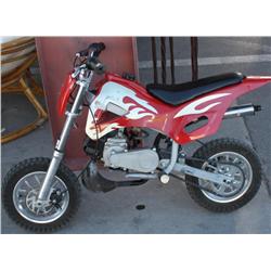 Red Flaming Motorbike