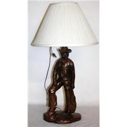 Collectible Cowboy Lamp