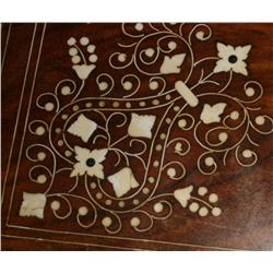 Small Coffee Table W/Inlaid Ivory
