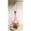 Image 1 : Vintage Brass Lamp With Hand Painted Base