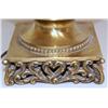 Image 3 : Vintage Brass Lamp With Hand Painted Base