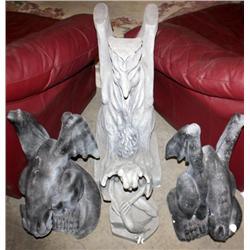 Lot of 4 Gargoyles