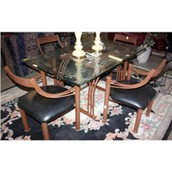 Modern Dining Set w/4 Chairs