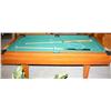 Image 1 : Mizerak Pool Table W/Cue Sticks