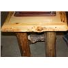 Image 2 : Rustic Log Design Coffee Table & Side Table