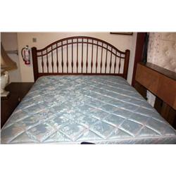 Queen Size Bed With Cherry Headboard