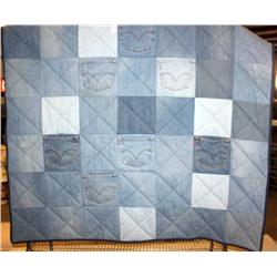 Large Hand Made Levi Quilt