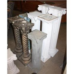Lot of 9 Different Sized Plant Pedestals