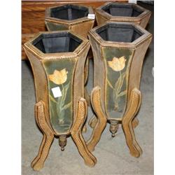 Lot of 4 Decorative Plant Holders
