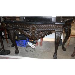 Marble Top Hall Table