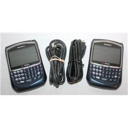 2 Blackberry Phones and Chargers