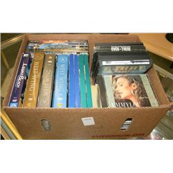 BOX LOT OF MISC. MOVIES DVD'S & VHS