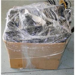 BOX LOT OF MISC ADAPTERS FOR A SHOP VAC