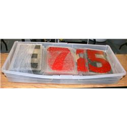 LOT OF #'S  AND LETTERS